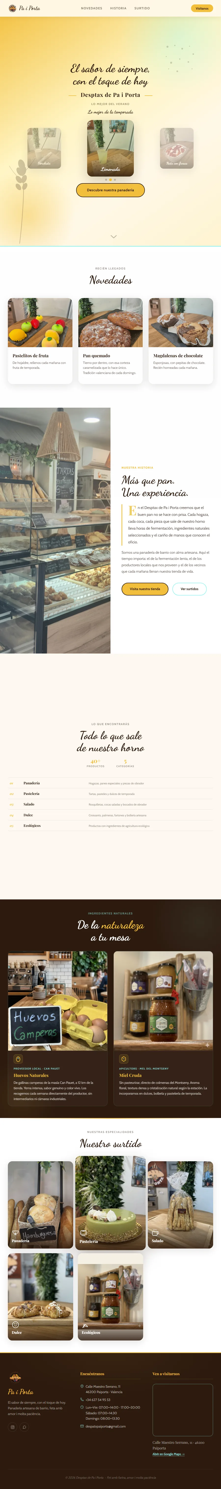 Captura de la web de Despatx Pa i Porta